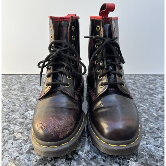 Damaged Dr. Martens Year Of The Rooster Black Combat Boots Women’s 8 /Mens 7 main image 7